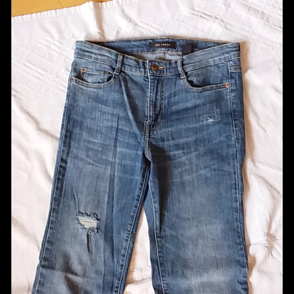 Joe fresh flared medium indigo ripped jeans - Picture 2 of 7